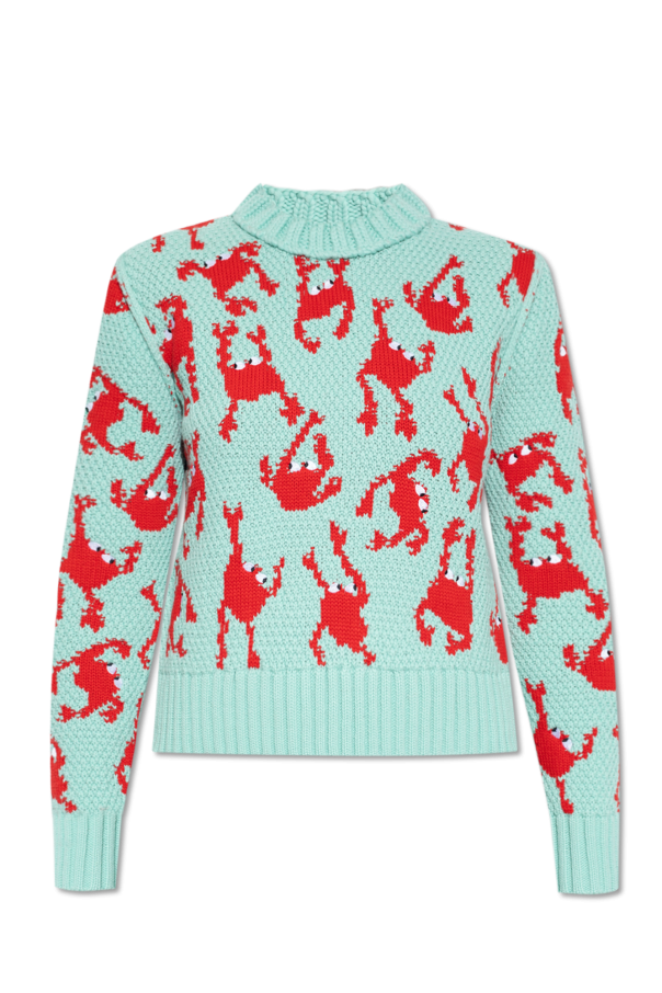 Sweater with crab pattern od Bottega Veneta